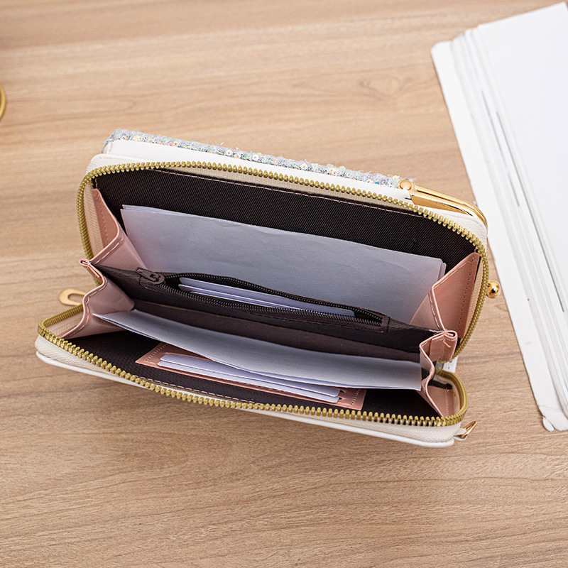 Elegant Sequined Mini Square Handbag Crossbody Clutch - Image 2