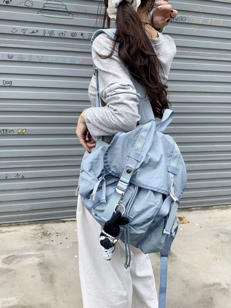 NO MORE Korean Niche Design Large Capacity Nylon Lightweight Backpack - Image 2